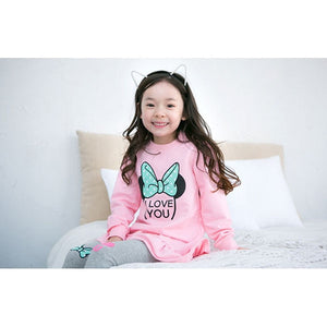 2018 Baby Clothes for Little Girl CLothing Sets Girls Minnie Clothing Long Sleeve T shirt + Pants 2PCS Kids Clothes Girls 2-7Y