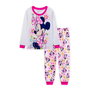 Girls Elsa Anna Clothes Toddler Girls Clothes Mickey Minnie Set Kids Girls Fall Outfits Clothing Girls Two-piece Pajamas Suit