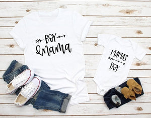 1pcs Mom and Son Matching Clothes Family Look 2019 Summer Bestfriend Shirts Mama Little Boy Baby Bodysuit Rompers Mommy Tshirt