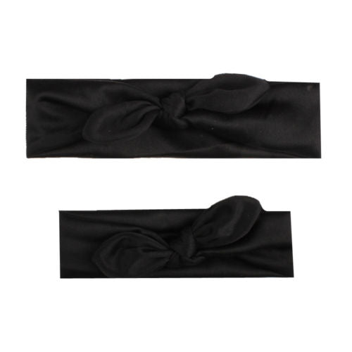 2Pcs Headband Mama & Baby Girl Elastic Bow Knotted Turban Hair Band  Headwear UK