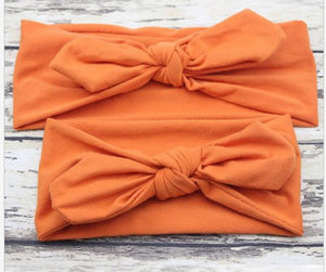 2Pcs Headband Mama & Baby Girl Elastic Bow Knotted Turban Hair Band  Headwear UK