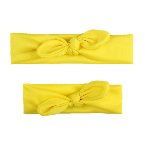 2Pcs Headband Mama & Baby Girl Elastic Bow Knotted Turban Hair Band  Headwear UK