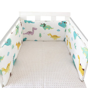 baby nursery Nordic Stars Design Baby Bed Thicken Bumper One-piece Crib Around Cushion Cot Protector Pillows Newborns Room Decor