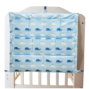 Cartoon Rooms Nursery Hanging Storage Bag Baby Cot Bed Crib Organizer Toy Diaper Pocket for Newborn Crib Bedding Set 58*48cm