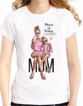 super mother daughter  matching t shirts mommy and me clothes family look mom mum mama and baby Tshirt dresses clothing