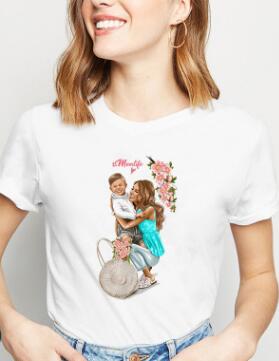 super mother daughter  matching t shirts mommy and me clothes family look mom mum mama and baby Tshirt dresses clothing