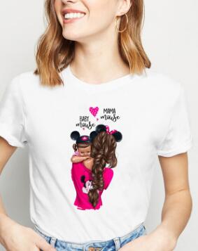 super mother daughter  matching t shirts mommy and me clothes family look mom mum mama and baby Tshirt dresses clothing