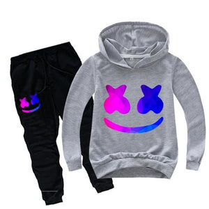 Kids Tracksuit Boys Clothes Set DJ Music Hoodies and Pants Teenage Sportwear Clothing Battle Royale Sport Suit for Girl Autumn