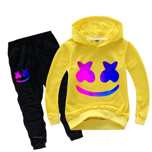 Kids Tracksuit Boys Clothes Set DJ Music Hoodies and Pants Teenage Sportwear Clothing Battle Royale Sport Suit for Girl Autumn