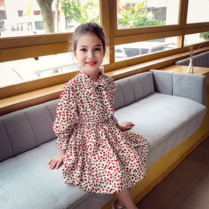 New children's clothing girls baby spring and autumn clothes girls casual blazer solid color dot dress cloth set suit 3-11Y