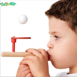 2019 useful Wooden Blowing Ball Balance Spirometry training Training Capacity Stick for children Kid Learning Educational Toys