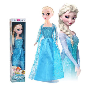 4PCS 30cm Original Box High Quality Anna and Elsa Boneca Elsa Doll Fever 2 Princess Dolls Figures Girls Toys Children Gift Set