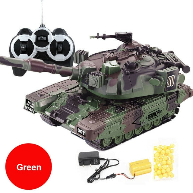 1:32 RC Battle Tank Crawler Remote Control Toys Car Can Launch Soft Bullets