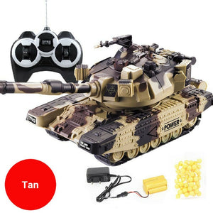 1:32 RC Battle Tank Crawler Remote Control Toys Car Can Launch Soft Bullets