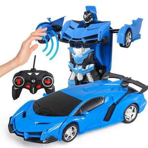 1:18 RC Car Transformation Robots Sports Vehicle Model Robots Toys  RC Robot Car Remote Control 2 IN 1 Kid Boys Toy Xmas Gift US