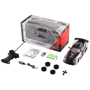 1/16 Waterproof 27MHz 4WD Drifting Remote Control Radio Controlled Car High Speed On Road Racing RTR RC Vehicle Toys