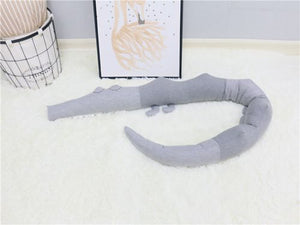 185cm Baby Bed Bumper Newborn Crocodile Pillow Crib Protector Infant Bed Cot Bumper Toddler Nursery Bedding   ZT10