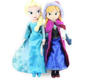40cm 2pcs/lot Plush Doll Toys Unique Gifts Cute Girls Toys Princess Anna& Elsa Doll Girl Birthday Gifts Pelucia Boneca Juguetes