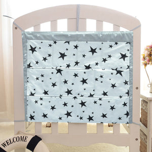 Cartoon Rooms Nursery Hanging Storage Bag Baby Cot Bed Crib Organizer Toy Diaper Pocket for Newborn Crib Bedding Set 58*48cm