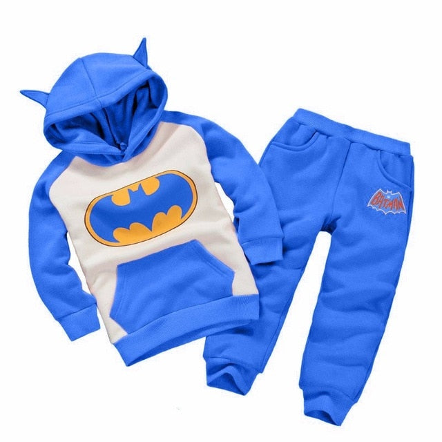 Child Costume Sports suit 2 pieces set Tracksuits boys Clothing sets  hooed +Pant spring and autumn clothes