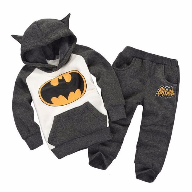 Child Costume Sports suit 2 pieces set Tracksuits boys Clothing sets  hooed +Pant spring and autumn clothes