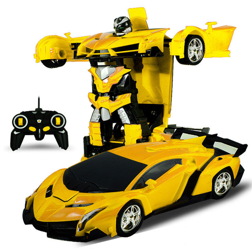 Children Toys Electric RC Car Sports Car Shock Resistant Transformation Robot Toy Remote Control Deformation Car RC Robots