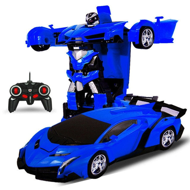 Children Toys Electric RC Car Sports Car Shock Resistant Transformation Robot Toy Remote Control Deformation Car RC Robots