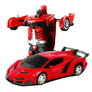 Children Toys Electric RC Car Sports Car Shock Resistant Transformation Robot Toy Remote Control Deformation Car RC Robots