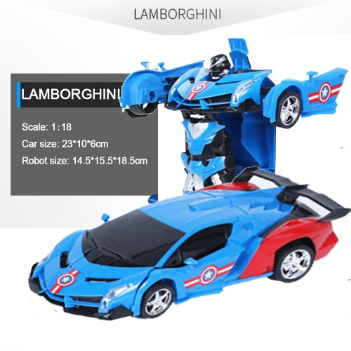 RC Car Transformation Robots Sports Vehicle Model  Robots Toys Cool Deformation Car Kids Toys  Gifts For Boys