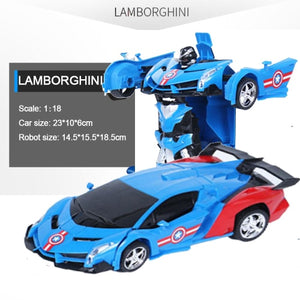 RC Car Transformation Robots Sports Vehicle Model  Robots Toys Cool Deformation Car Kids Toys  Gifts For Boys